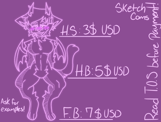 Sketch NSFW comms! &quot;Example&quot; here is suggestive for show and just in case minors don&#39;t listen and search this page anyways. If you wish to see examples, ask and have ID ready!